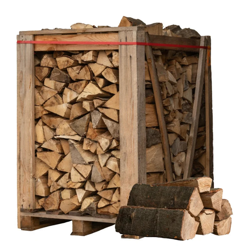 88 Netze kammergetrocknetes gespalten Erle Brennholz 25cm