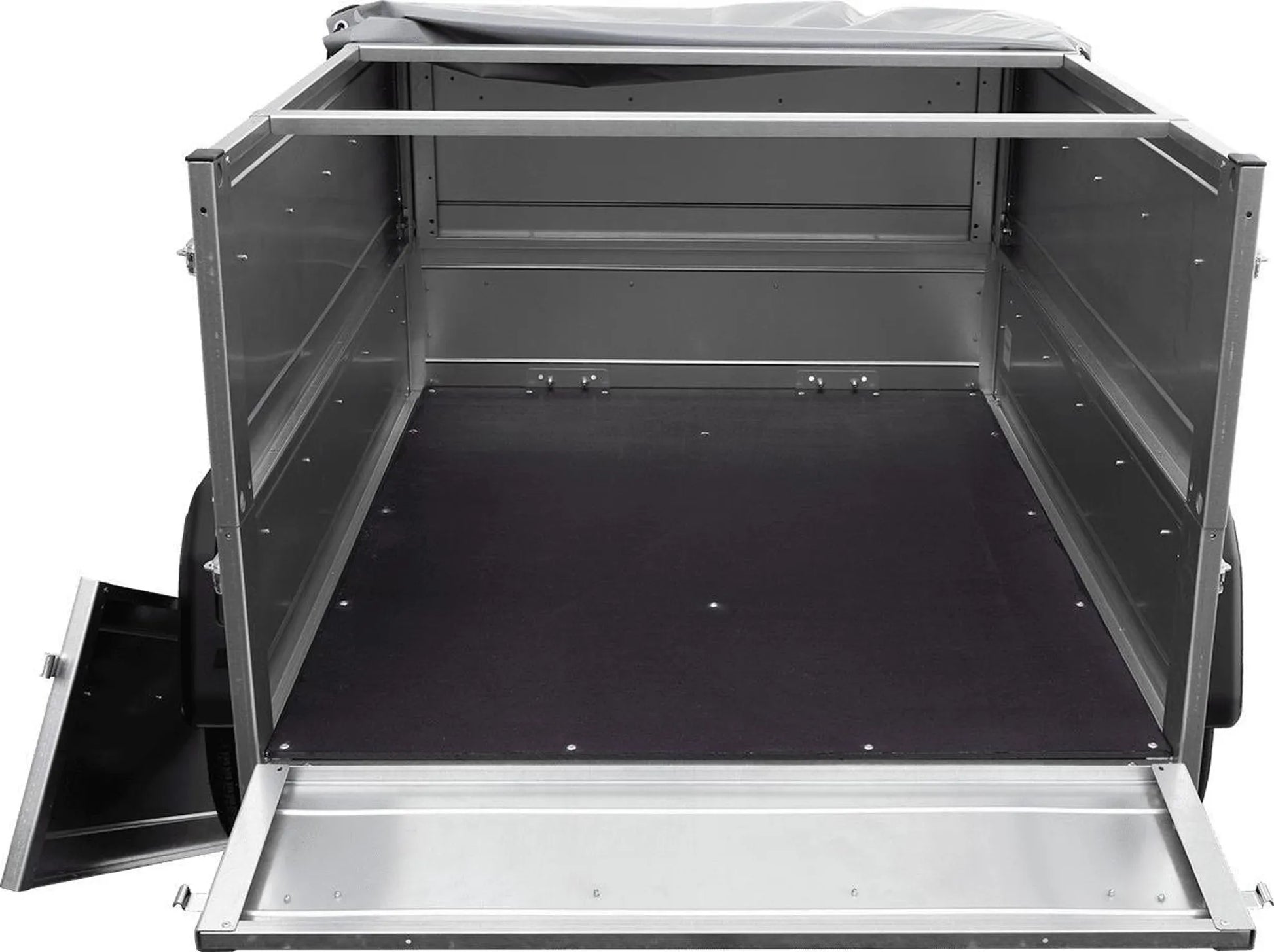 Anhänger GARDEN TRAILER 150 KIPP mit zusätzlichen Bordwänden, Stützrad und Flachplane - Neu