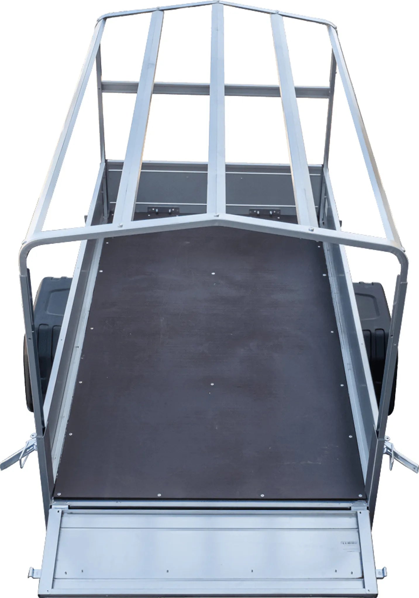 Anhänger Garden Trailer 200 KIPP 200x106 cm 750 kg - Mit Hochspriegel, blauer Hochplane und Stützrad