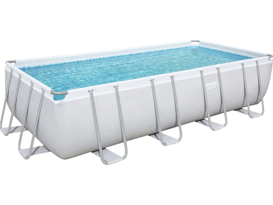 Bestway Stahlrahmenpool-Set Power Steel 549 cm x 274 cm x 122 cm Rechteckig