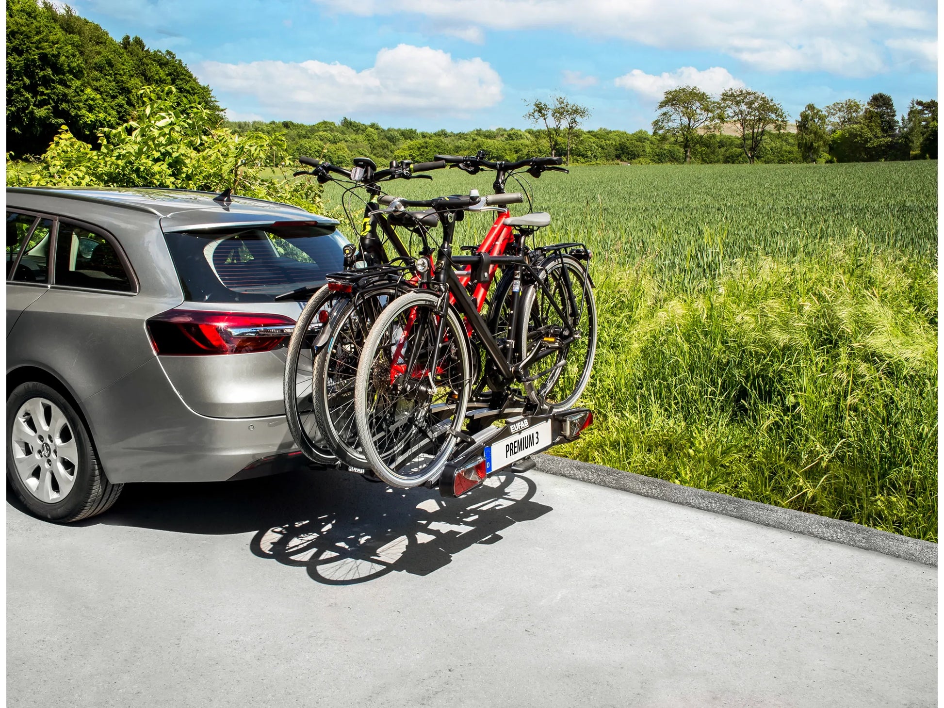 Eufab Fahrrad-Kupplungsträger Premium 3 mit Abklappfunktion