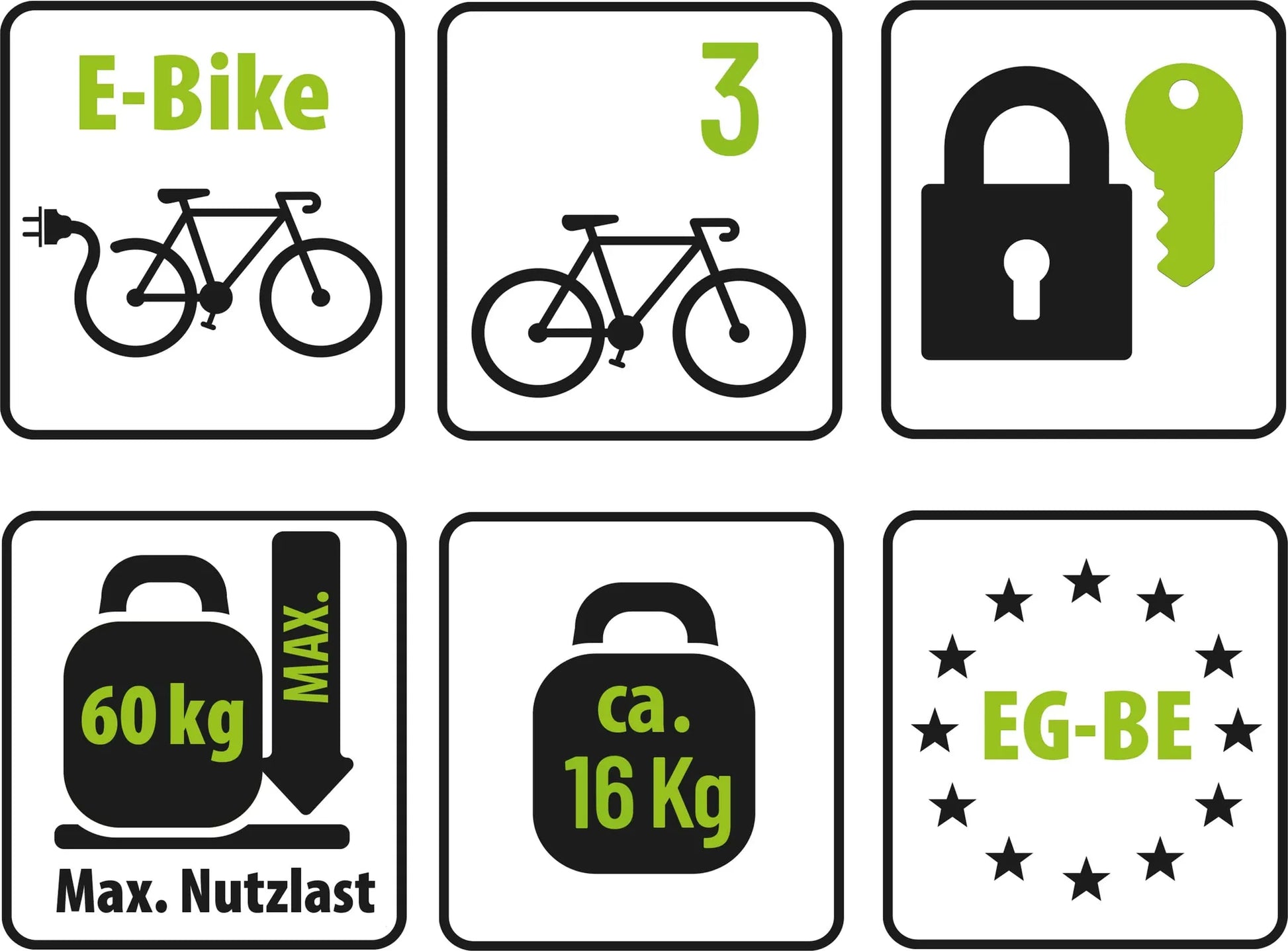 Eufab Fahrradträger AMBER III für Anhängekupplung