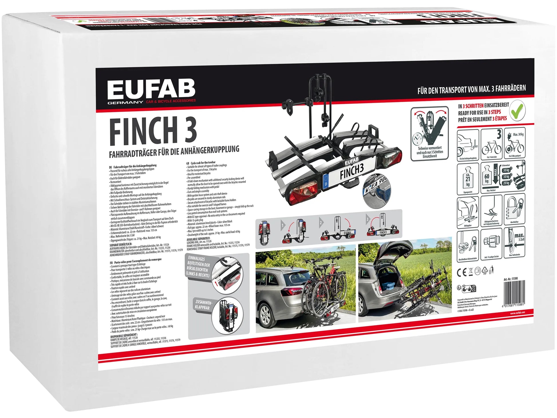 Eufab Fahrradträger Finch