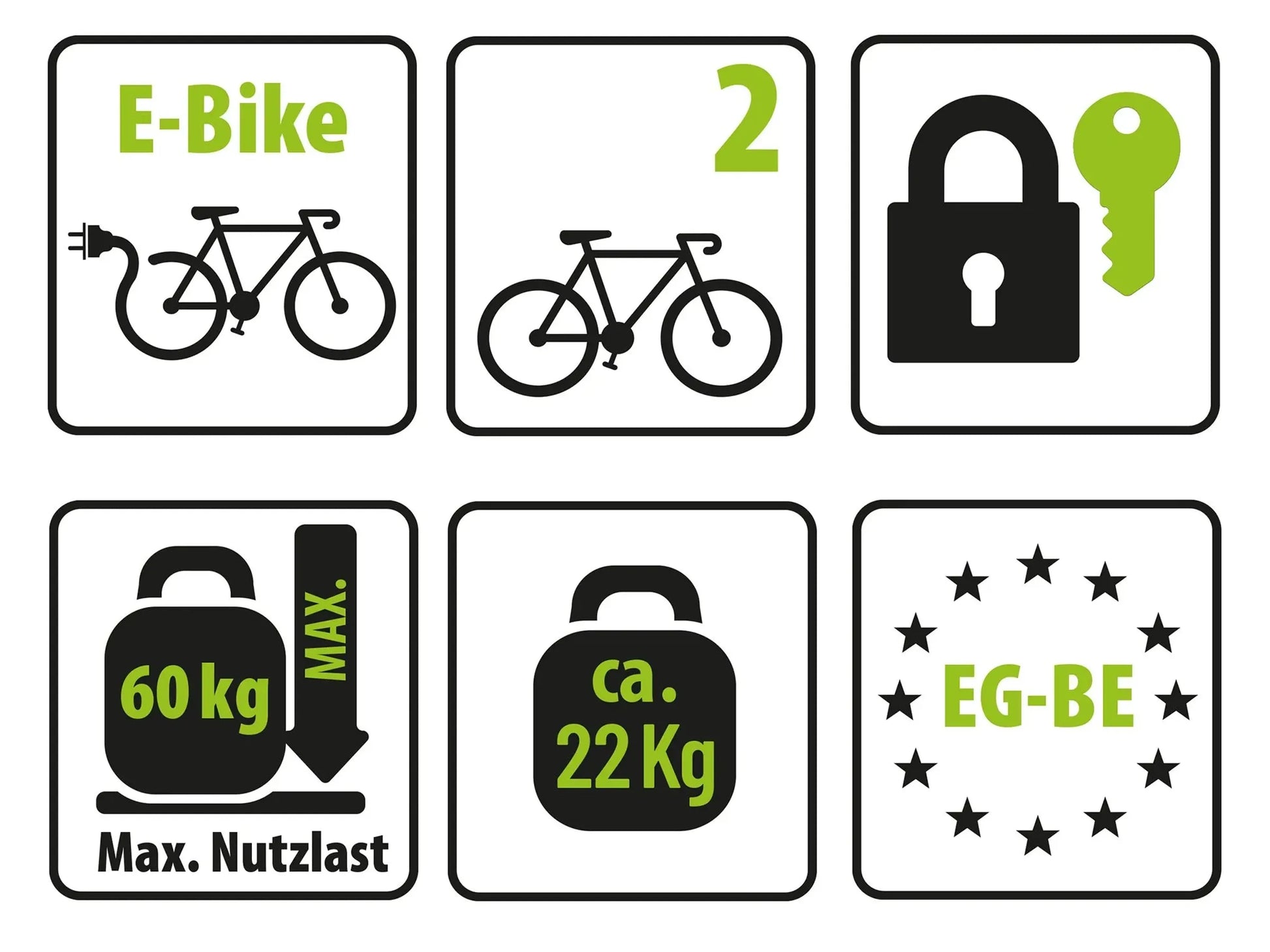 Eufab Fahrradträger PROBC3 für 3 Fahrräder
