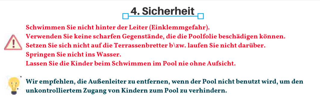 Holzpool Java 640x400x136cm Achteck Oval Super Set inkl. Poolroboter