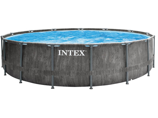 Intex Premium Frame Pool Set Prism Greywood Ø 457 cm x 122 cm