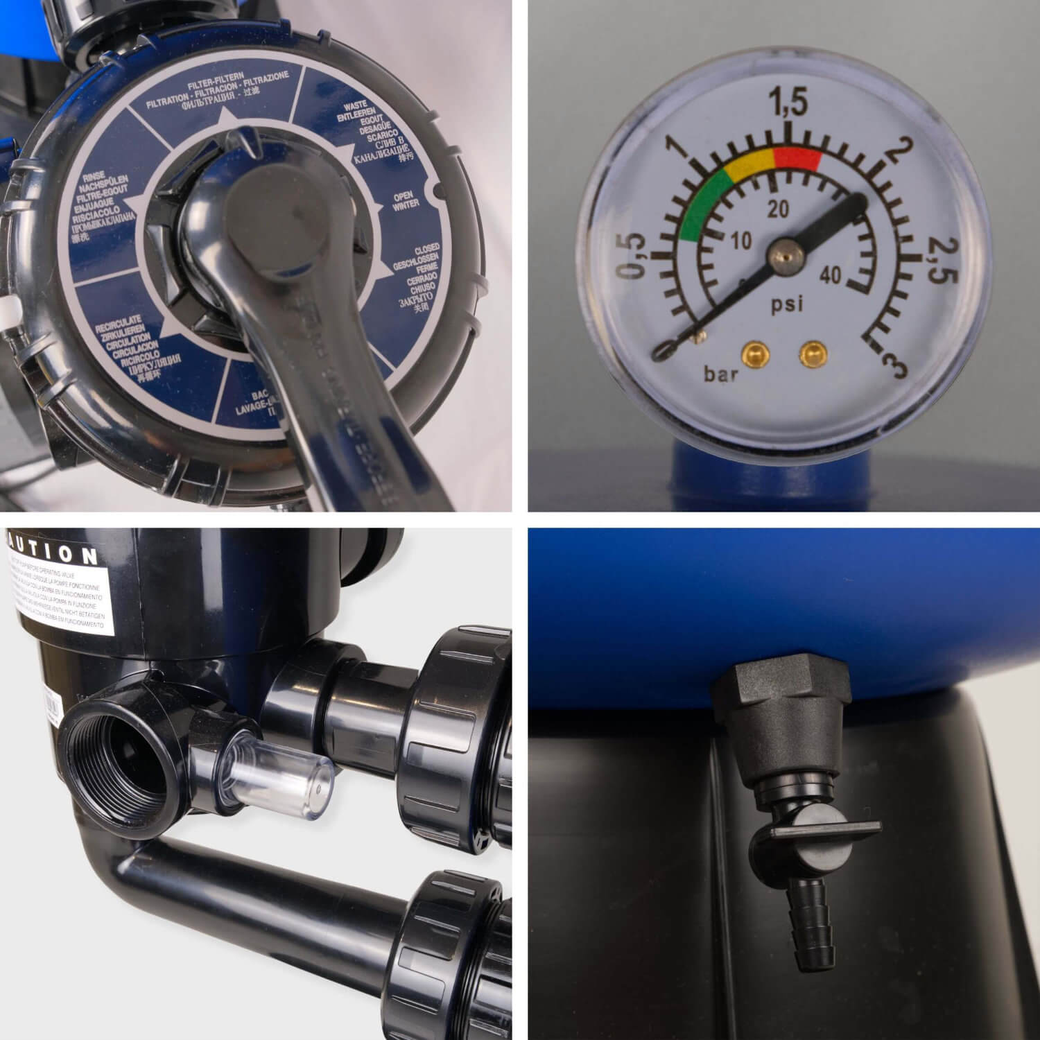 Pacific 500 mit Aqua Plus 8 Sandfilteranlage