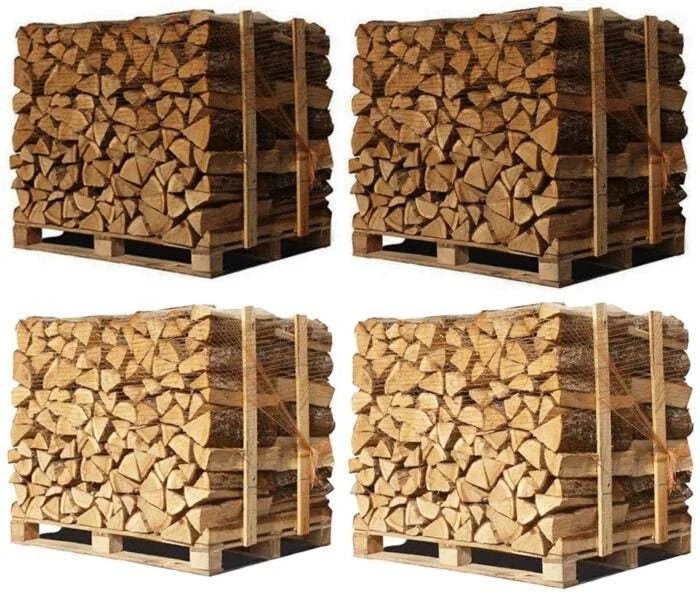 Birken-Brennholz 25 cm – 15 Säcke à 8 kg (120 kg) trocken und ofenfertig