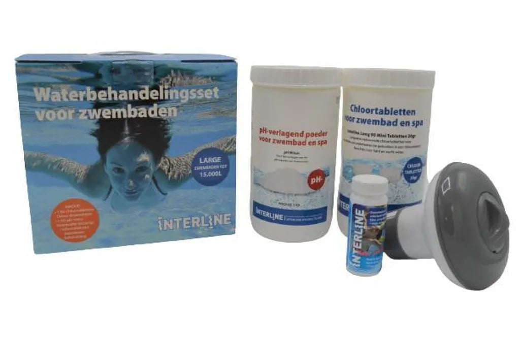 Holzpool Java 640x400x136cm Achteck Oval Super Set inkl. Poolroboter