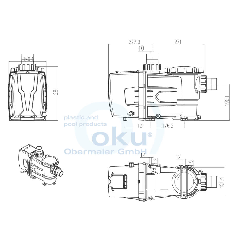 OKU ECO Whisper Poolpumpe